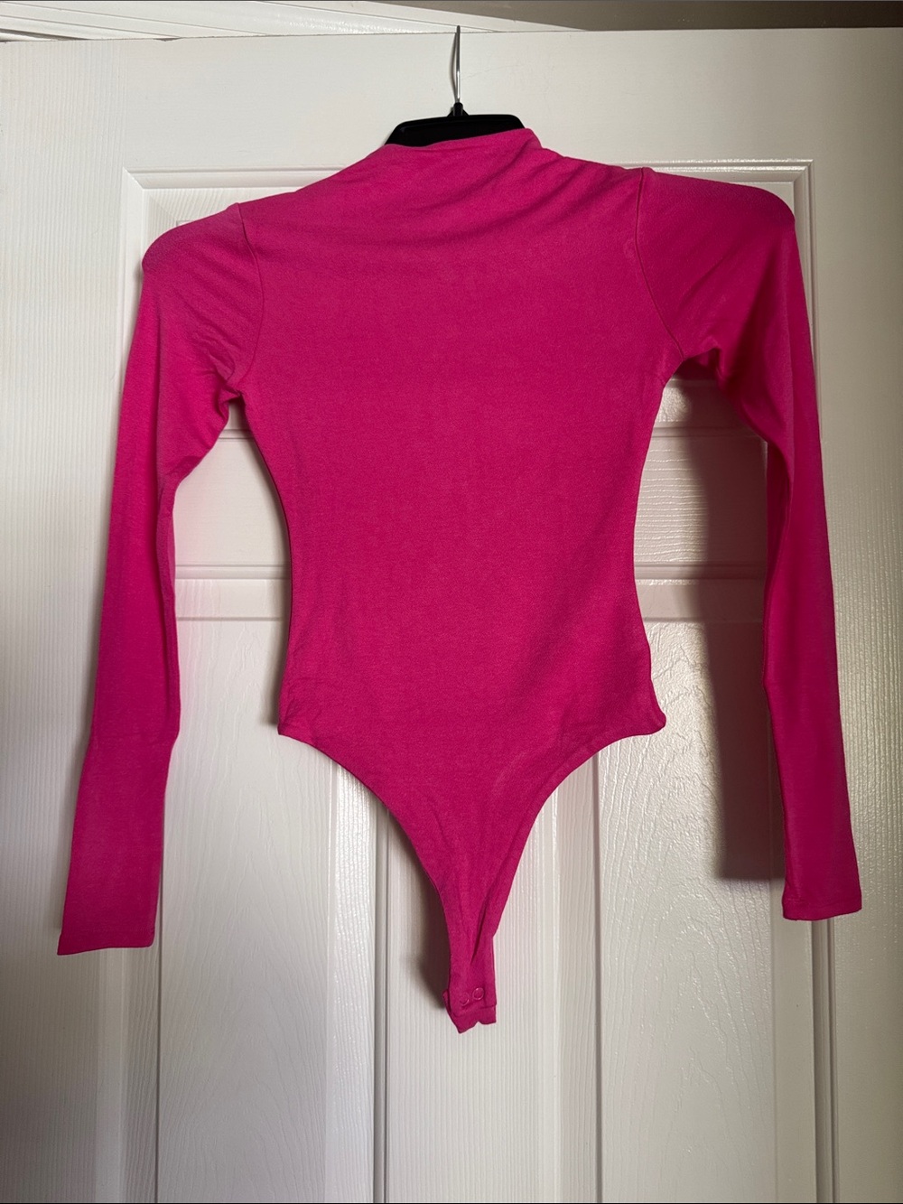naked wardrobe Hot Pink Long Sleeve Bodysuit